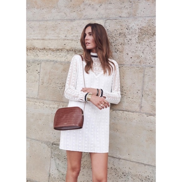 Sezane Dresses & Skirts - Sezane Lila lace mini dress